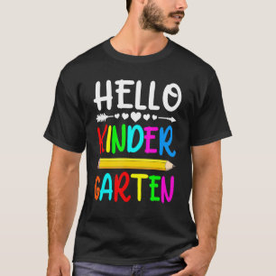 Camiseta Olá, Jardim De Infância De Volta À Escola No Prime
