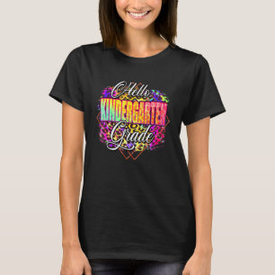 Camiseta Olá Jardim de Infância De Volta à Escola Professo