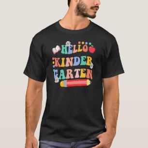 Camiseta Olá Jardim de Infância Equipe Fofa Kinder Volta às