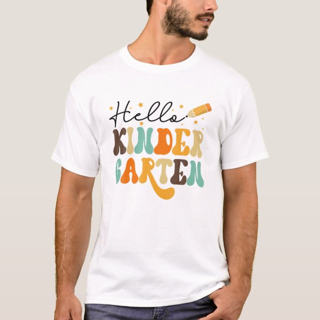 Camiseta Olá Jardim de Infância Feliz Ano Novo 1Rua Dia O (Frente)