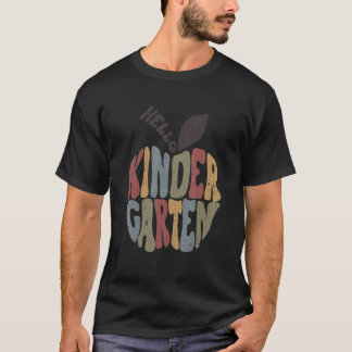 Camiseta Olá Jardim De Infância Primeiro Dia Do Jardim De I