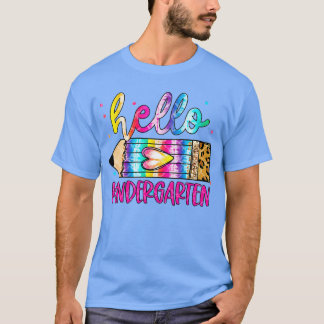 Camiseta Olá Jardim Infantil Leopard Tie Dye Shirt Cu