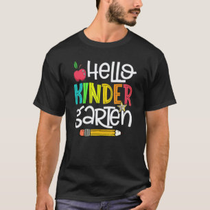 Camiseta Olá Kinder Série Jardim de Infância Volta às Aulas