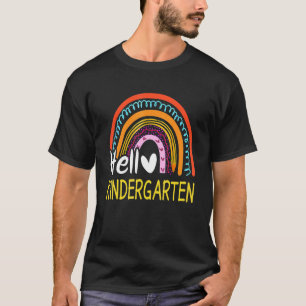 Camiseta Olá Kindergarten Team Kinder De Volta À Chuva Na E