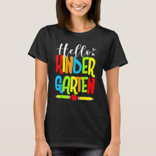 Camiseta Olá Kindergarten Team Kinder De Volta À Escola 202