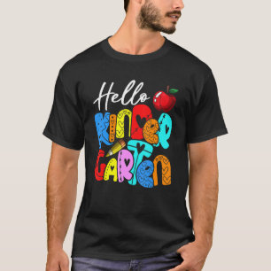 Camiseta Olá Kindergarten Team Kinder De Volta Ao Tea Da Es