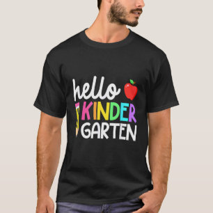 Camiseta Olá Kindergarten Team Kinder De Volta Ao Teac Da E