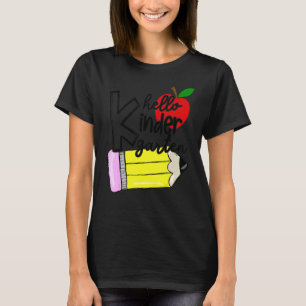 Camiseta Olá Kindergarten Team Kinder De Volta Ao Teac Da E