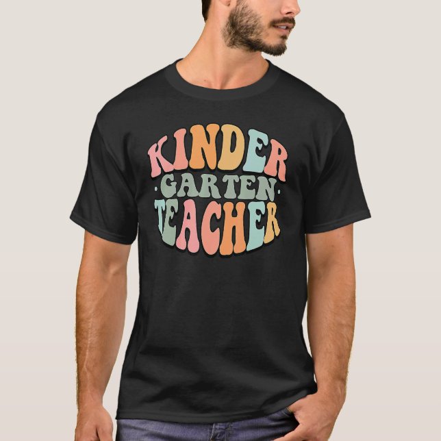 Camiseta Olá Kindergarten Team Kinder De Volta Ao Teac Da E (Frente)