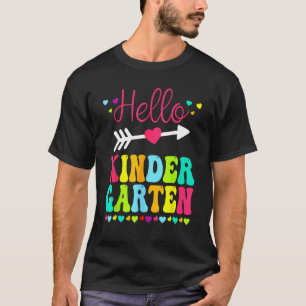 Camiseta Olá Kindergarten Team Kinder De Volta Ao Teac Da E