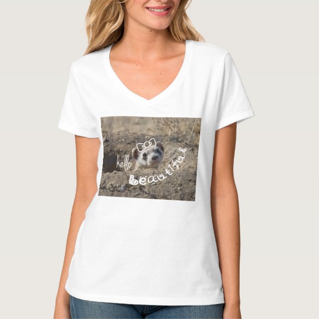 Camiseta Olá linda (Frente)