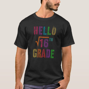 Camiseta Olá Matemática 4ª Série Raiz Quadrada 16 Aluno Pro