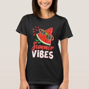 Camiseta Olá, Melancia de Verão com óculos de sol
