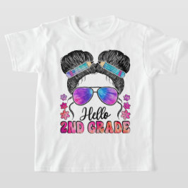 Camiseta Olá Menina Professora de Laço Coquete da Segunda S