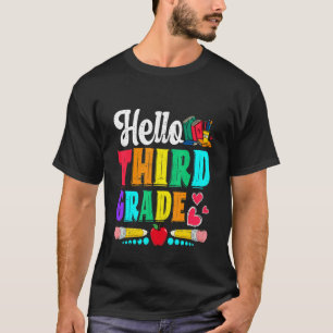 Camiseta Olá Meninos Cutes Do Terceiro Grau De Volta À Esco