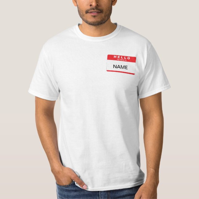Camiseta Olá! meu nome é… (Frente)