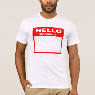 Camiseta Olá! meu nome é