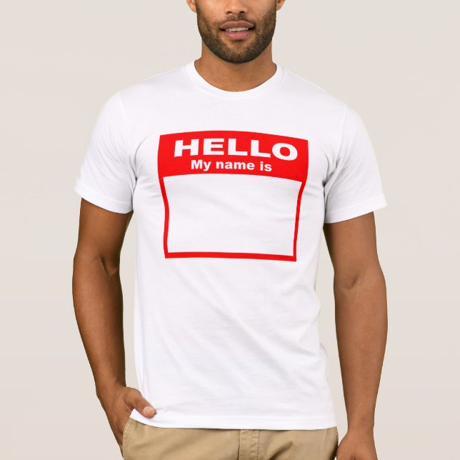 Camiseta Olá! meu nome é (Frente)