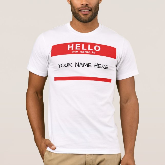 Camiseta Olá, meu nome é (Frente)