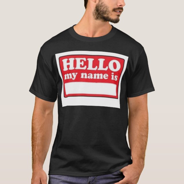 Camiseta olá! meu nome é (Frente)