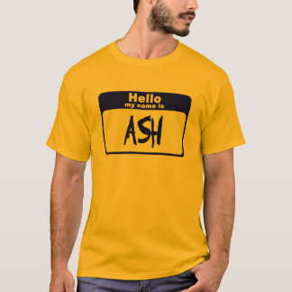 Camiseta Olá, meu nome é Ash