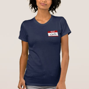 Camiseta Olá! meu nome é Camilla (vermelha)