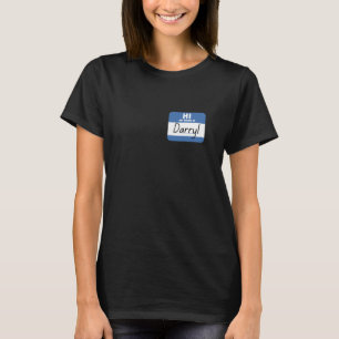 Camiseta Olá Meu nome é Darryl Funny Nome de etiqueta