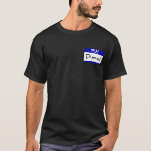 Camiseta Olá! meu nome é Desmond (azul)