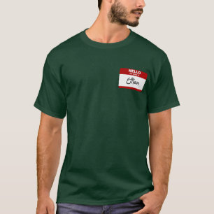 Camiseta Olá! meu nome é Ethan (vermelho)