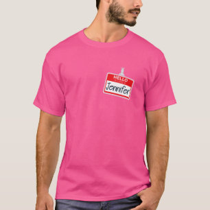 Camiseta Olá, Meu Nome É Figurino De Dia de as Bruxas engra