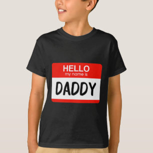 Camiseta Olá Meu nome é Figurino de Nome de etiqueta Divert