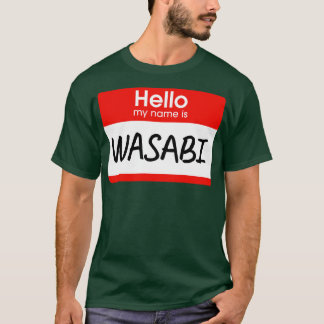 Camiseta Olá Meu Nome É Figurino Preguiçoso De Wasabi