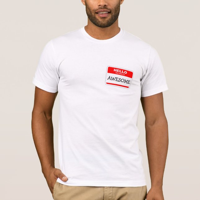 Camiseta Olá Meu Nome É Incrível (Frente)