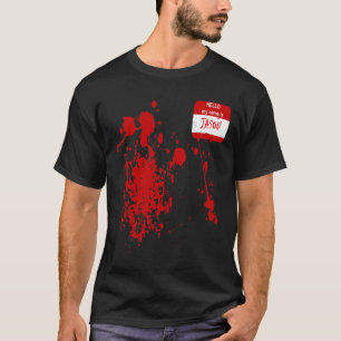 Camiseta Olá Meu Nome É Jason Dia de as Bruxas engraçado Co