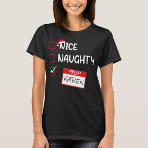 Camiseta Olá, Meu Nome É Karen Papais noeis Christma