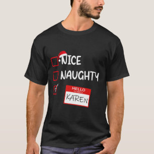 Camiseta Olá, Meu Nome É Karen Papais noeis Xmas Lis
