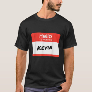Camiseta Olá Meu Nome É Kevin Funny Personalised Gift
