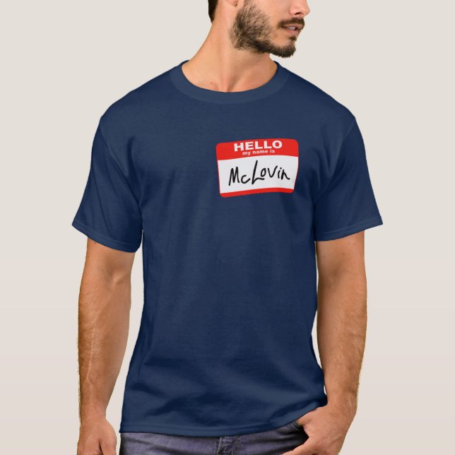 Camiseta Olá! meu nome é McLovin (Frente)