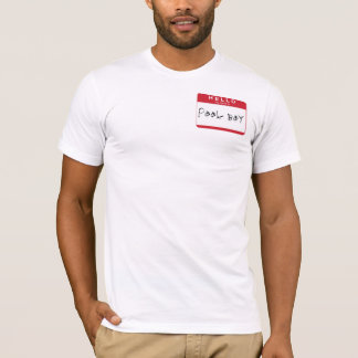 Camiseta OLÁ! meu nome é menino da piscina