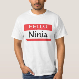 Camiseta Olá! meu nome é Ninja