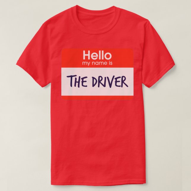 Camiseta Olá Meu nome é O driver (Frente do Design)