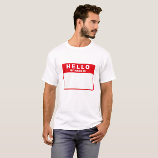 Camiseta Olá!, meu nome é (o vermelho)