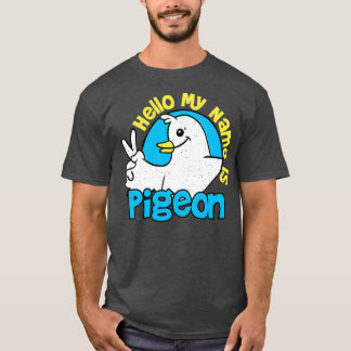 Camiseta Olá Meu Nome É Pigeon Birds