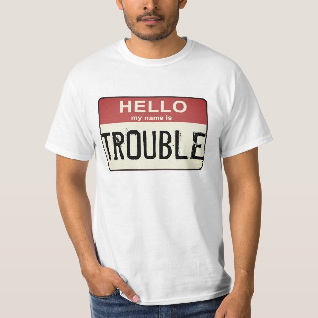 Camiseta Olá Meu Nome é Problema (Frente)