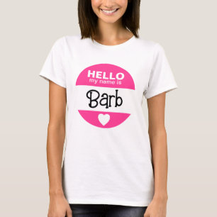 Camiseta Olá, meu nome é - Rosa - Fantasia de Halloween Per