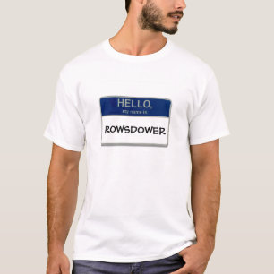 Camiseta Olá!, meu nome é Rowsdower