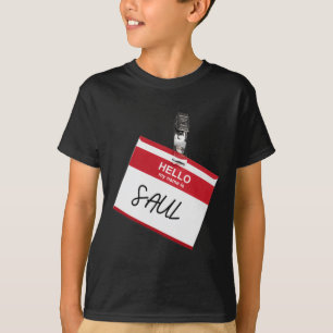 Camiseta Olá Meu Nome É Saul Dia de as Bruxas engraçado Nom