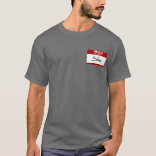 Camiseta Olá! meu nome é Silas (vermelho)