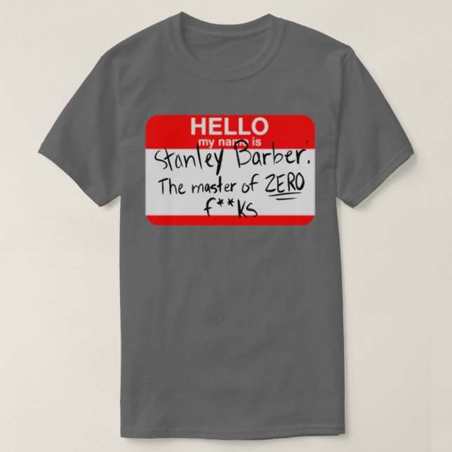 Camiseta Olá Meu nome é Stanley (Frente do Design)