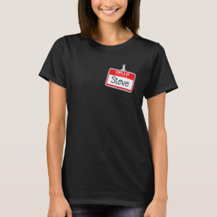 Camiseta Olá, Meu Nome É Steve Dia de as Bruxas engraçado C